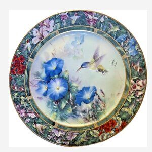 Lena Liu Collector Plate The Violet Crowned Hummingbird 3rd Issue Plate #1A